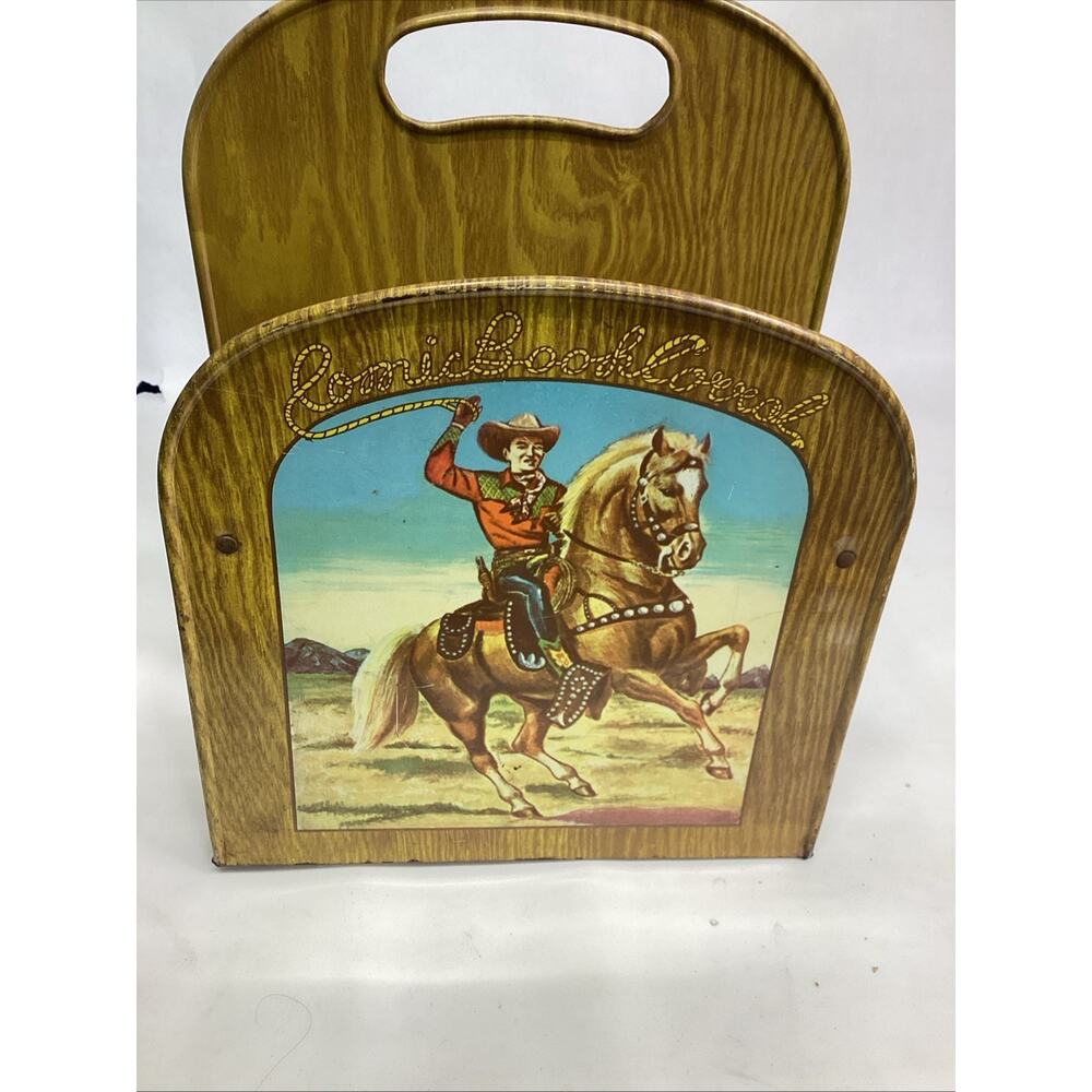 Vintage 1950's Roy Rogers Tin Lithograph Comic Book Corral - Picture 8 of 9